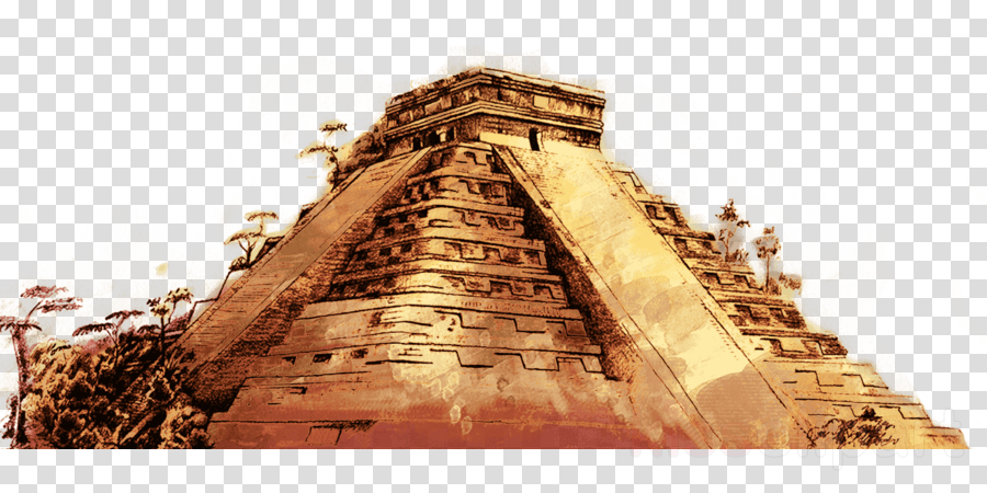 Piramide Maya Png Clipart El Castillo, Chichen Itza (900x450), Png Download