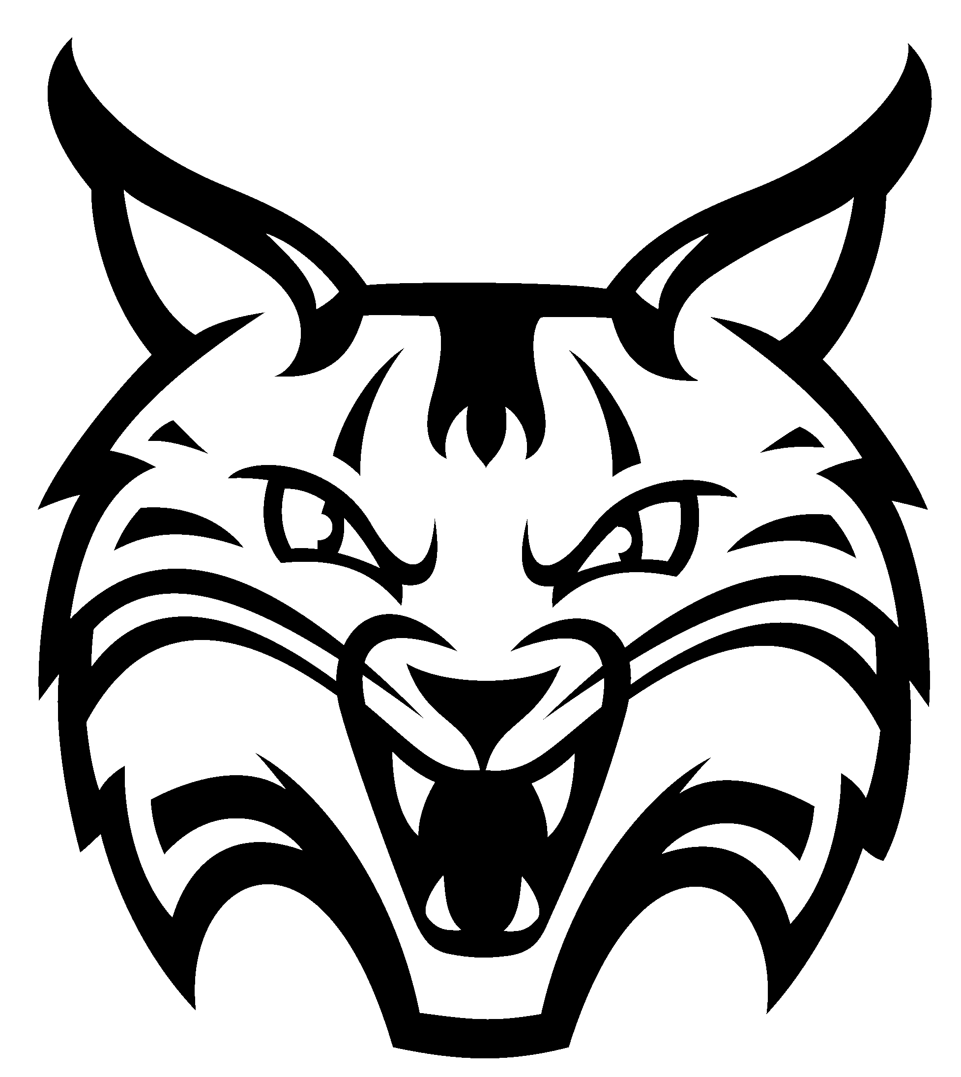 Quinnipiac Bobcats Logo Black And White - Quinnipiac Bobcat Logo (2400x2400), Png Download