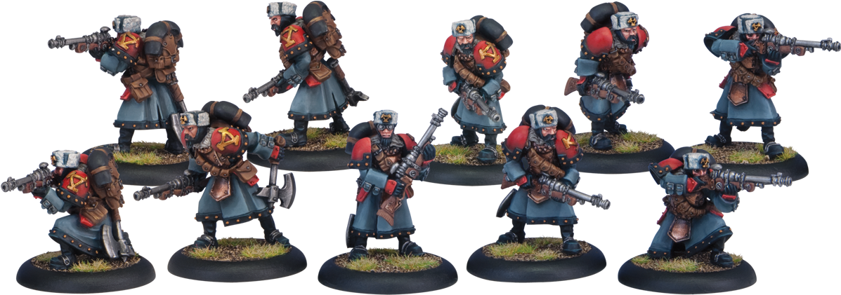 Khador Winter Guard Rifle Corps (10) (1246x470), Png Download