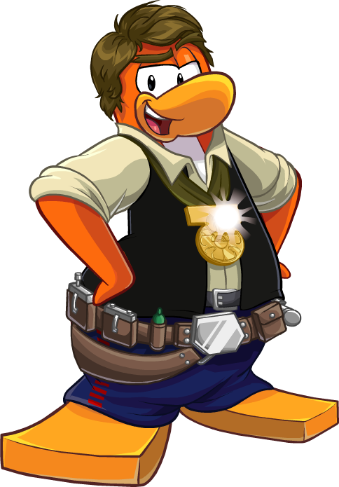 Coolhanssolo - Club Penguin Han Solo (484x695), Png Download