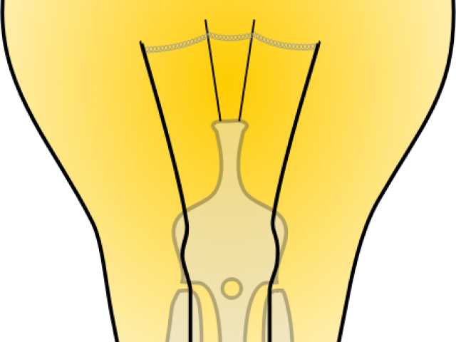 Light Bulb Clipart Lit - Illustration (640x480), Png Download