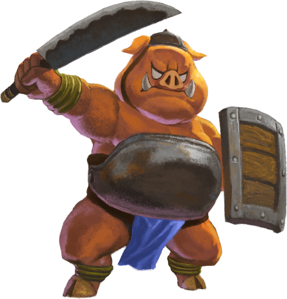 Trz7haj - Legend Of Zelda Moblin (964x1004), Png Download