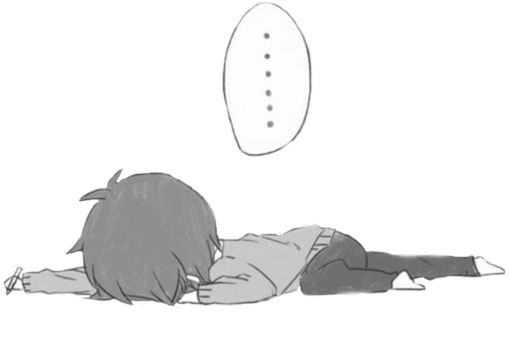 Png - Anime Girl Chibi Sleeping (1000x1000), Png Download