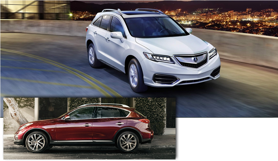 2017 Infiniti Qx50 - Acura Rdx 2018 Vs 2019 (900x530), Png Download