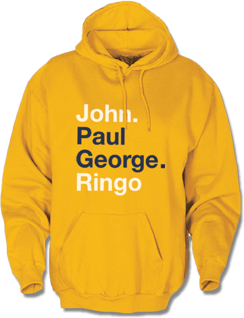 Footwear Aba9f D7a83 John Paul George Ringo Hoodie - Sweatshirt (640x692), Png Download