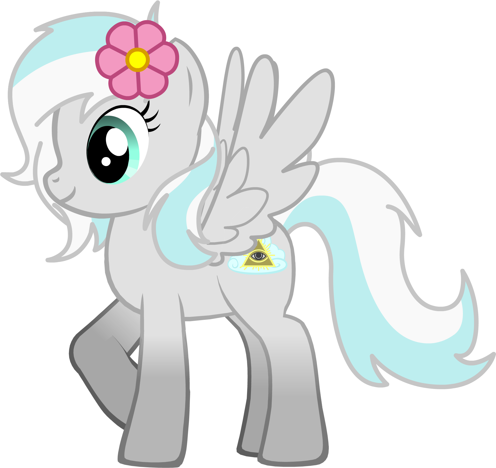 Pony Fluttershy Horse Mammal Vertebrate Cartoon Horse - Cartoon (2300x2200), Png Download