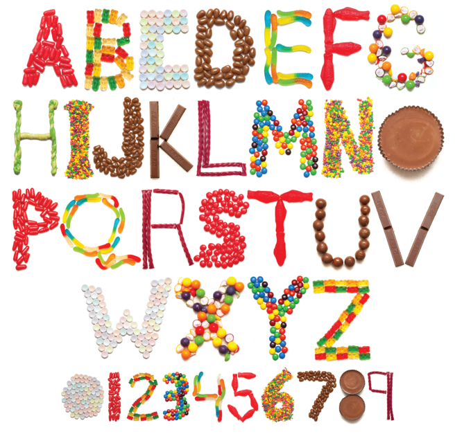 Rainbow Barf Carinne Urrutia - Unique Found Objects Alphabet (750x707), Png Download