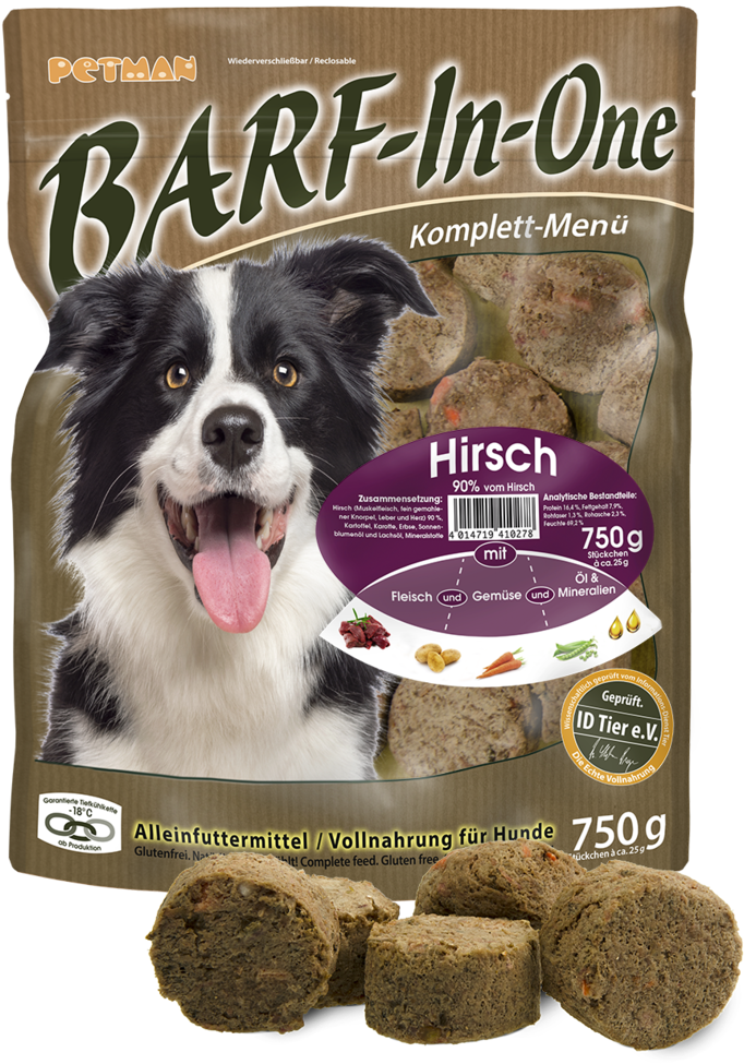 Petman Barf In One Hirsch 750 G - Barf All In One (711x999), Png Download