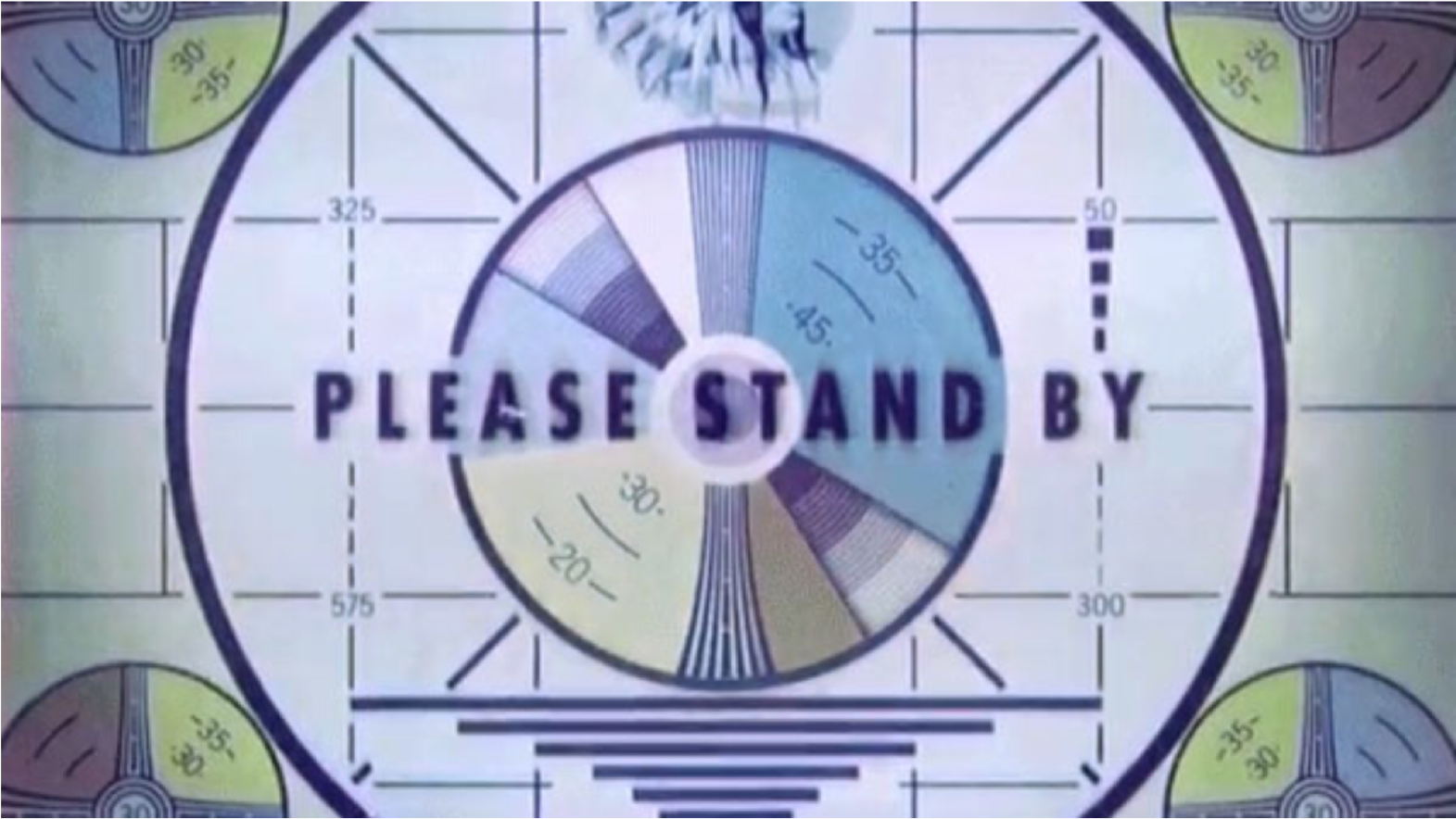 Ftestickers Screen Tv Television Standby Text Message - Fallout 76 Please Stand (1700x1062), Png Download