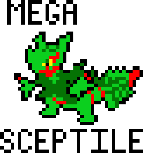 Mega Sceptile - You Are A Pirate (1200x1200), Png Download