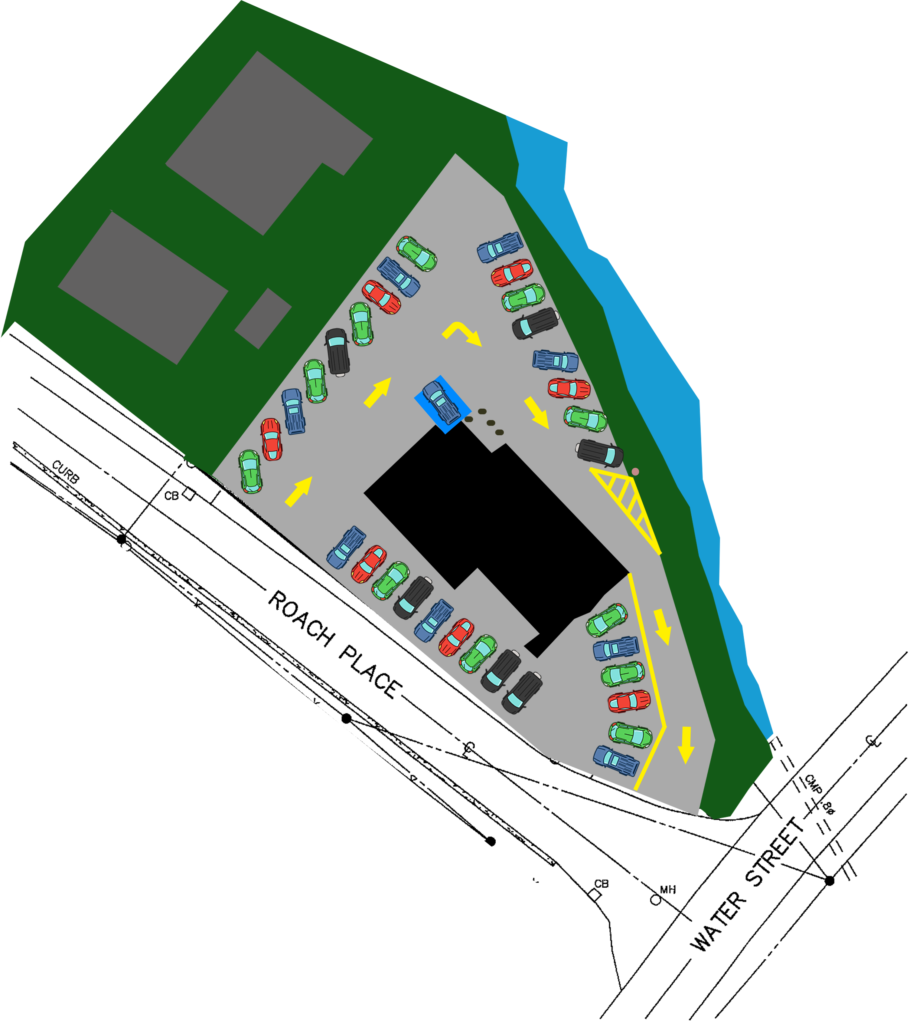 Parking Diagram - Bethel - Bethel Bay Roberts (3019x3393), Png Download