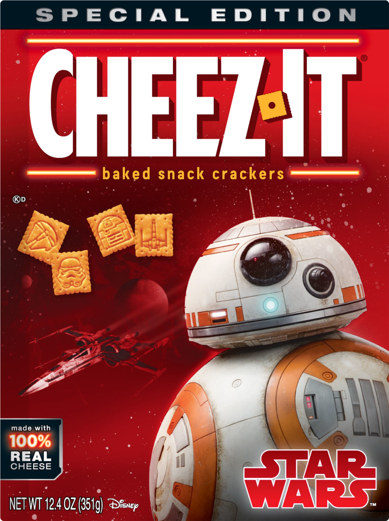 Cheez-it Baked Snack Crackers Star Wars Episode 7, - White Cheddar Cheez Its (1800x1800), Png Download