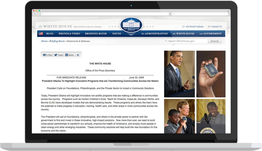 That Captured The Attention Of President Obama, Who - Barack Obama (1080x639), Png Download