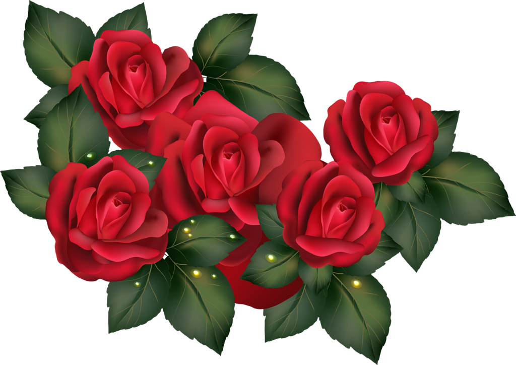 Фотки Red Roses, Rose Flowers, Borders And Frames, - Vector Graphics (1024x724), Png Download