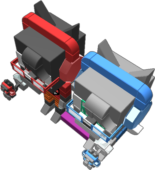 Includes, Big Blocksters °pichu° And Dark °pichu° [with - Mecha (768x768), Png Download