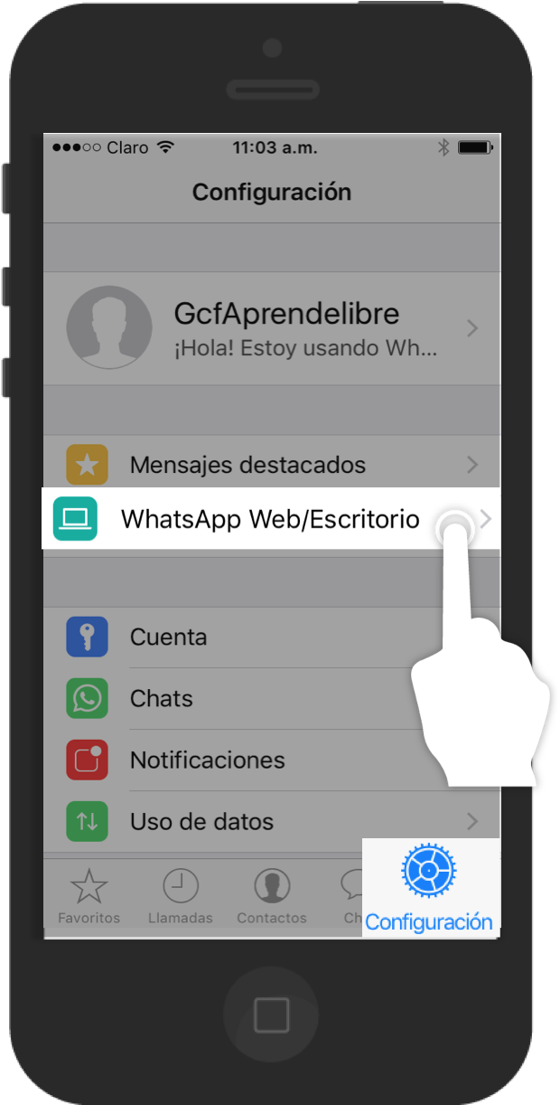 Pulsa El Comando Configuración En Tu Celular Y Luego - Mobile Phone (658x1250), Png Download