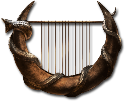 Babylon Harp (640x554), Png Download