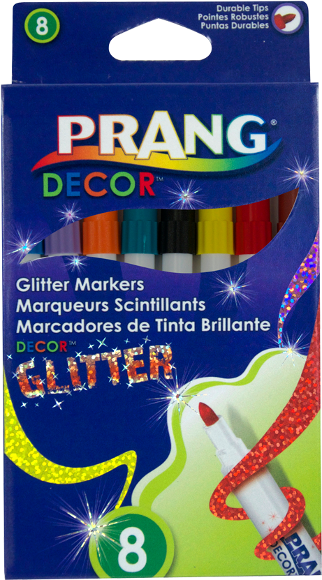 Product Image - Prang Decor Glitter Markers (850x850), Png Download