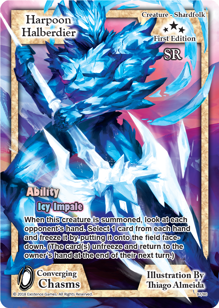 87 Harpoon Halberdier - Collectible Card Game (825x1125), Png Download