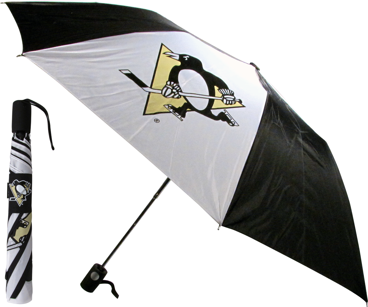 This Pittsburgh Penguins Umbrella Is Great For Protecting - Pittsburgh Penguins 16-pack Luncheon Napkins (1260x1051), Png Download