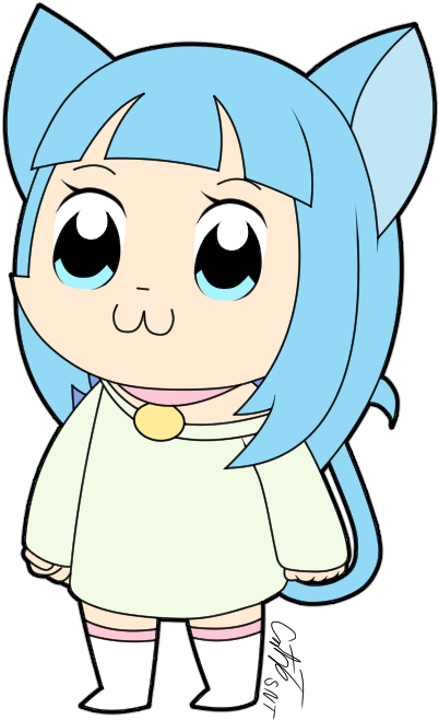 So The Pop Team Epic Anime Is Really Good - Cartoon (487x729), Png Download