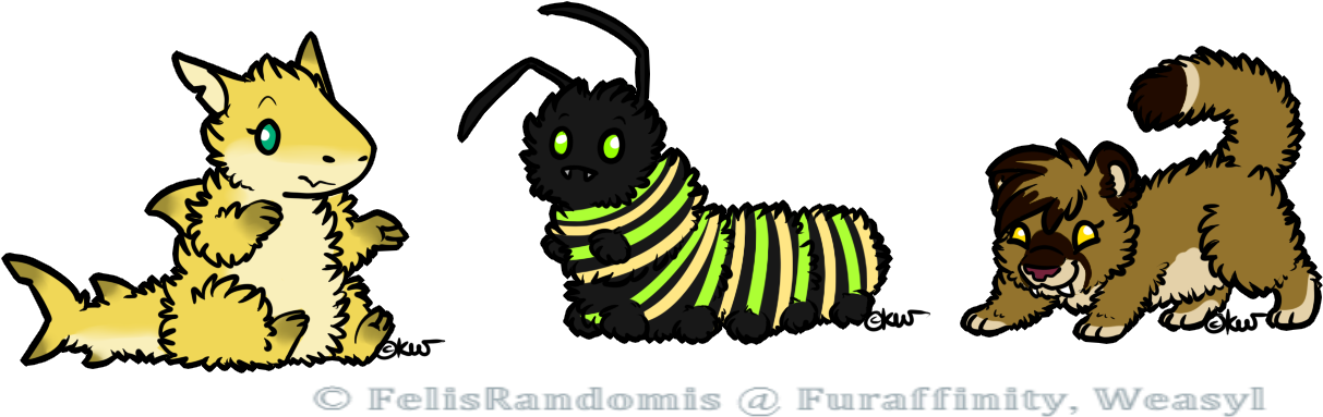 [ Left To Right ] Coral, Ludwig, Noms Allot - Caterpillar (1261x435), Png Download