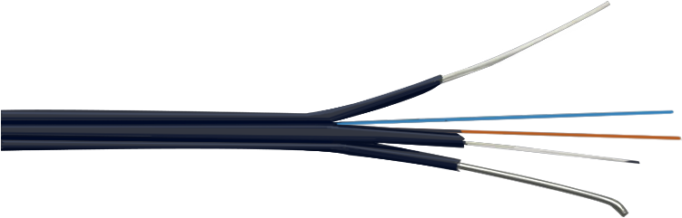 Indoor Ftth Drop Cable 2 Core Drop Wire Fiber Optical Wire Full Size Png Download Seekpng