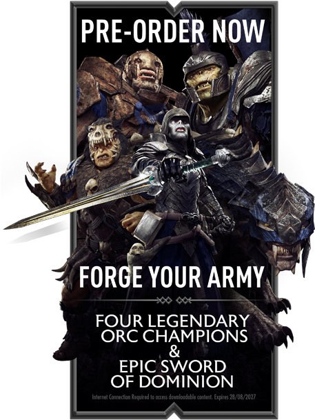 Shadow Of War Preorder - Epic Sword Of Dominion Shadow Of War (704x704), Png Download