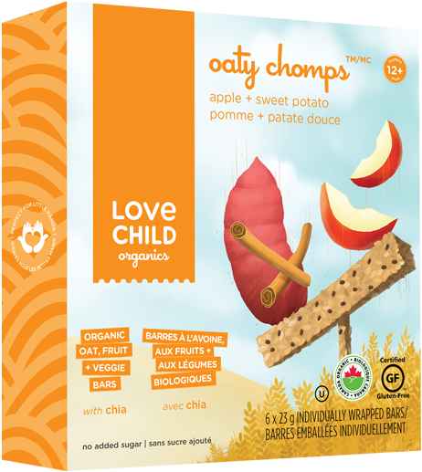 Save - Love Child Organics Blueberry & Carrot Oaty Chomps (800x698), Png Download