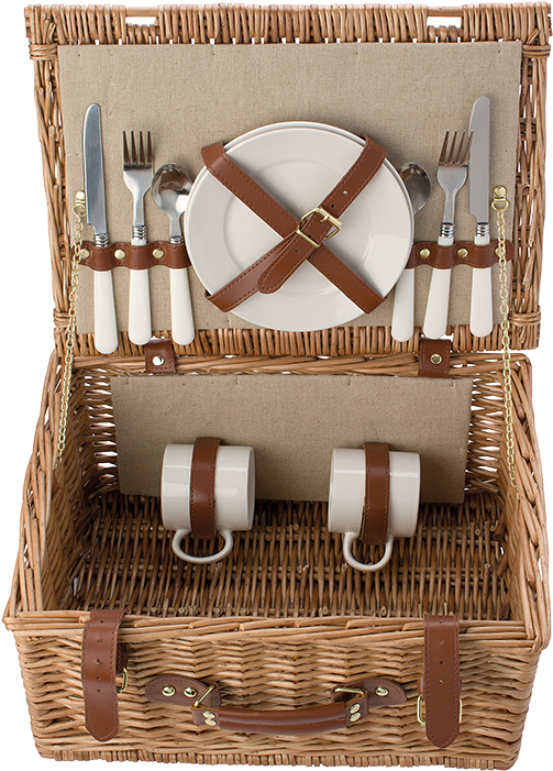 Picnic Basket For 2 People - Picknickmand, 2 Personen (600x600), Png Download