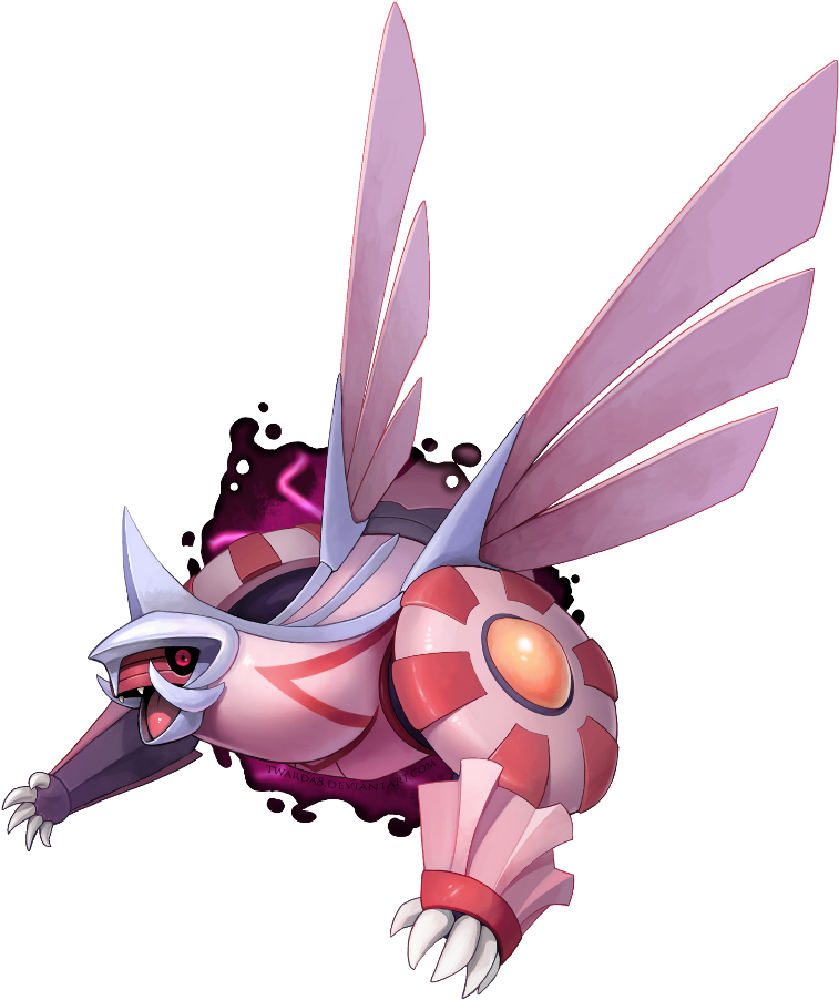 Pokémon X And Y Mythical Creature Purple Fictional (850x970), Png Download