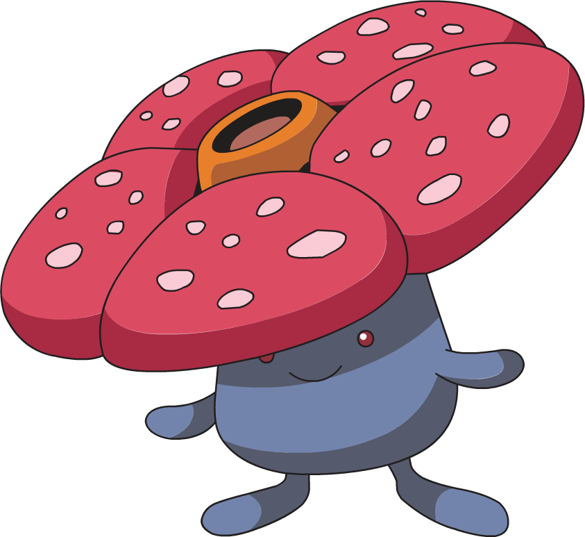 045vileplume Ag Anime - Vileplume Pokemon (843x773), Png Download