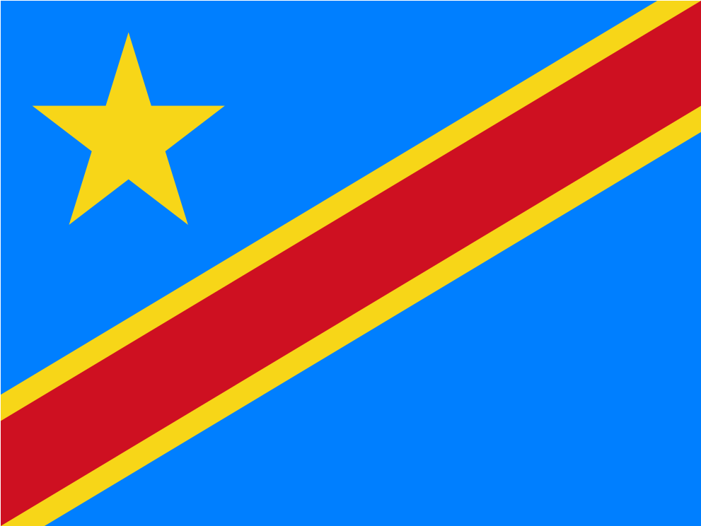 Download Svg Download Png - Congo Democratic Republic Flag (1024x1024), Png Download