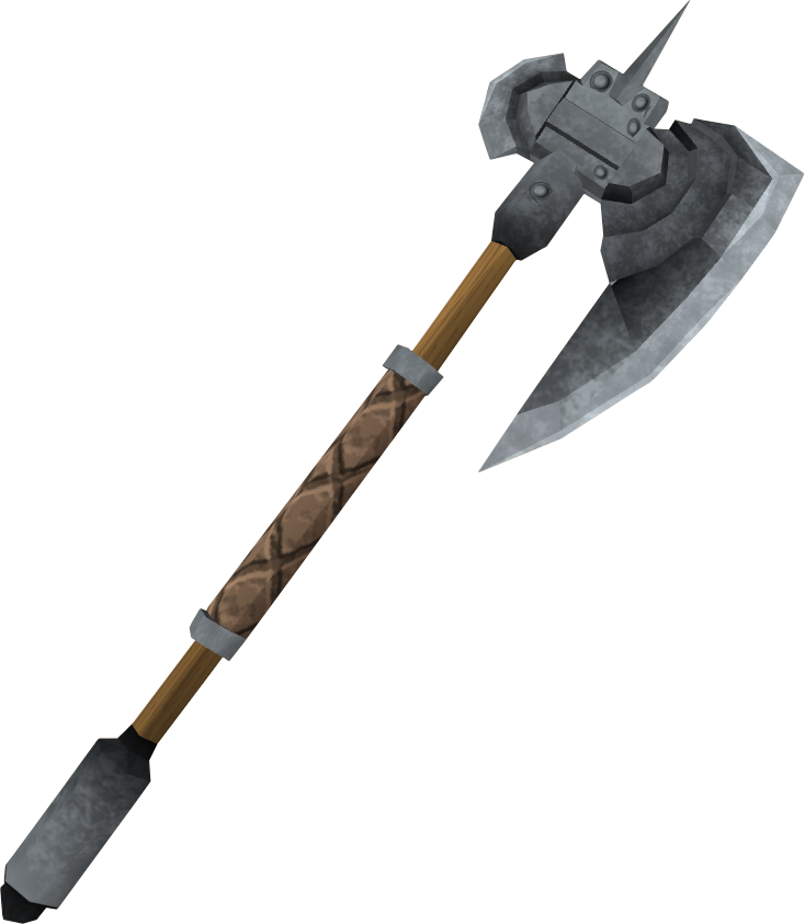 Steel Halberd - Axe Halberd (734x843), Png Download