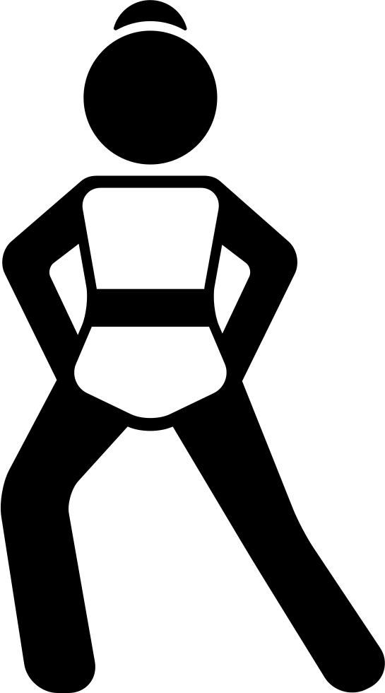 Png File Svg - Sport Woman Icon Png (545x980), Png Download