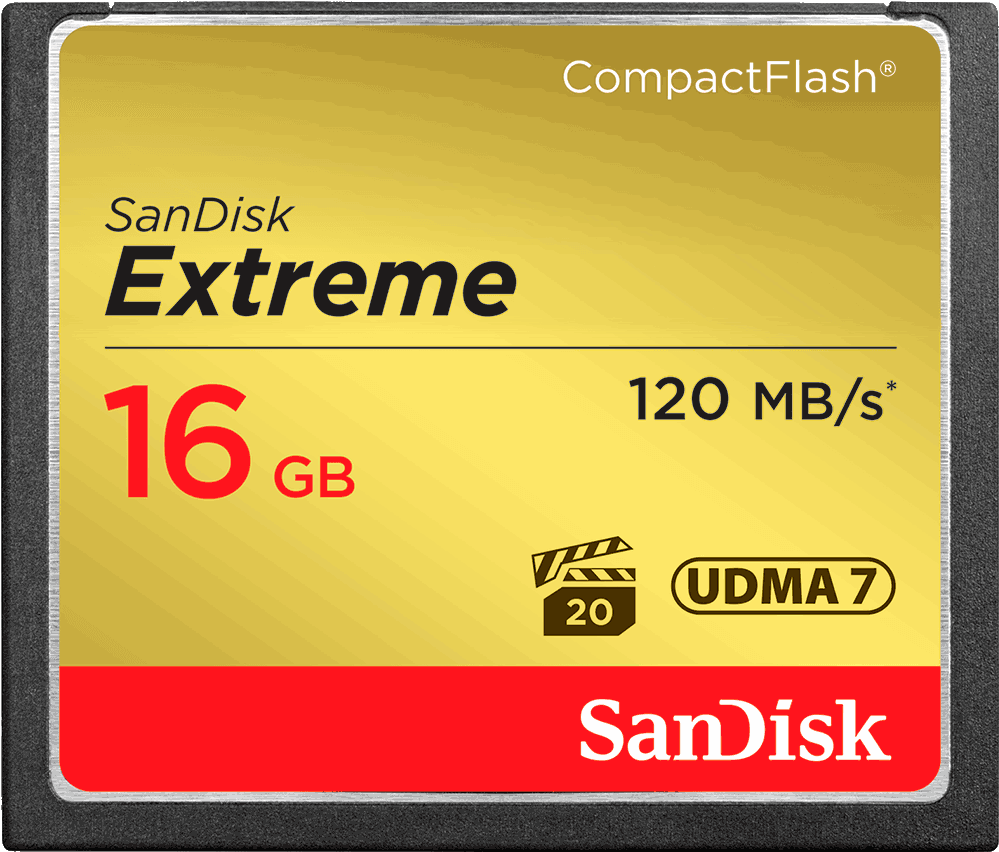 Memory Card Compactflash 16gb - Sandisk Cf Extreme 32gb (1000x1000), Png Download