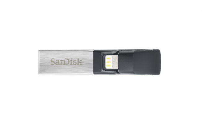 Prev Next - Sandisk Ixpand 32 Gb Flash Drive - Usb 3.0/apple Lightning (650x650), Png Download