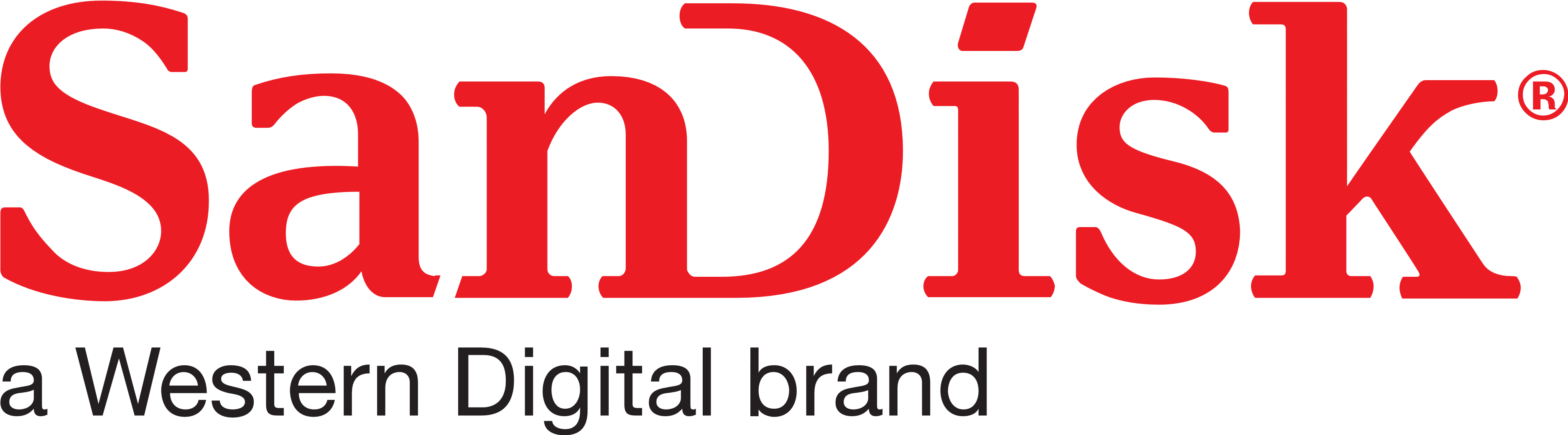 Right Click To Free Download This Logo Of The "sandisk" - Sandisk Extreme Flash Memory Card - 64 Gb Sdxc Uhs-i (3788x1190), Png Download