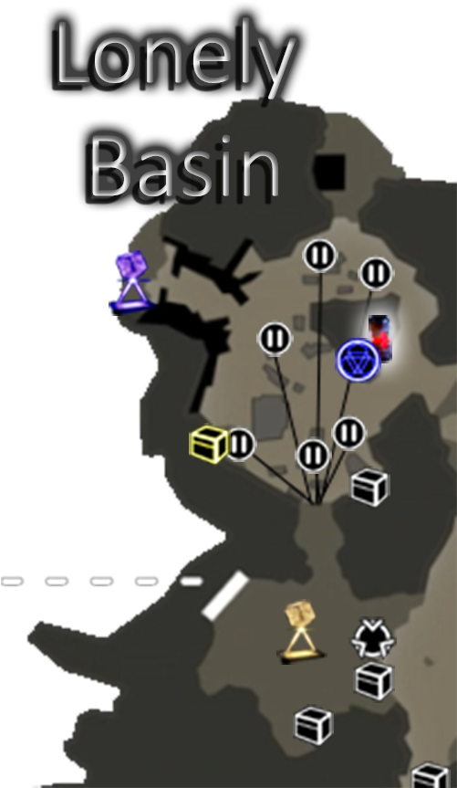 Lonely Basin - West - Lonely Basin Prismatic Cores (500x941), Png Download