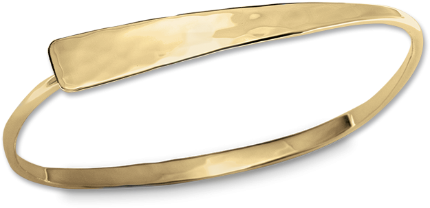 Ed Levin 14kt Gold Squircle Flip Bracelet - Gold (700x477), Png Download