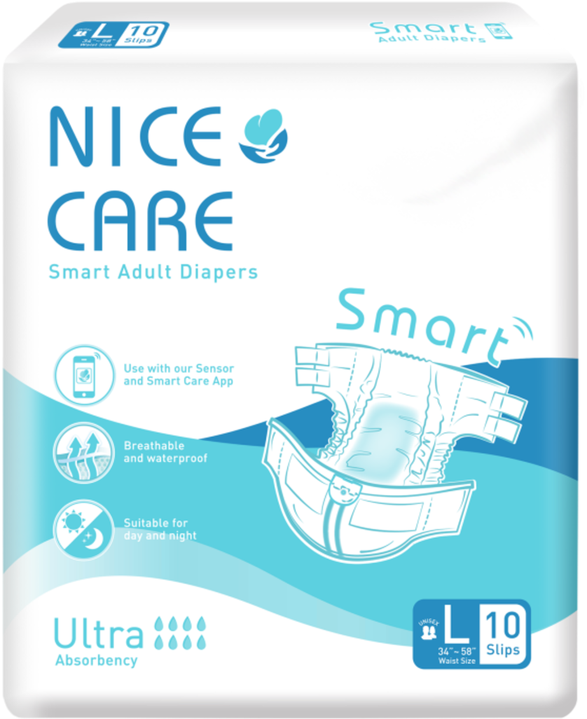 Smart Diaper Starter Kit Device Bluetooth Set Smart - Adult Diaper (1200x1200), Png Download