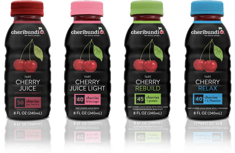 Cheribundi Gains Distribution At @heb Stores Throughout - Cheribundi Tart Cherry Juice - 8 Fl Oz Bottle (778x505), Png Download