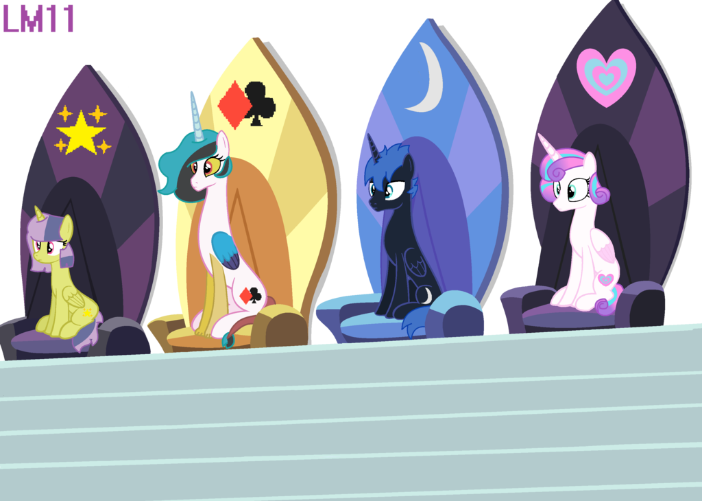 Alicorn Thrones, Artist - Alicorn Throne Base (1024x730), Png Download