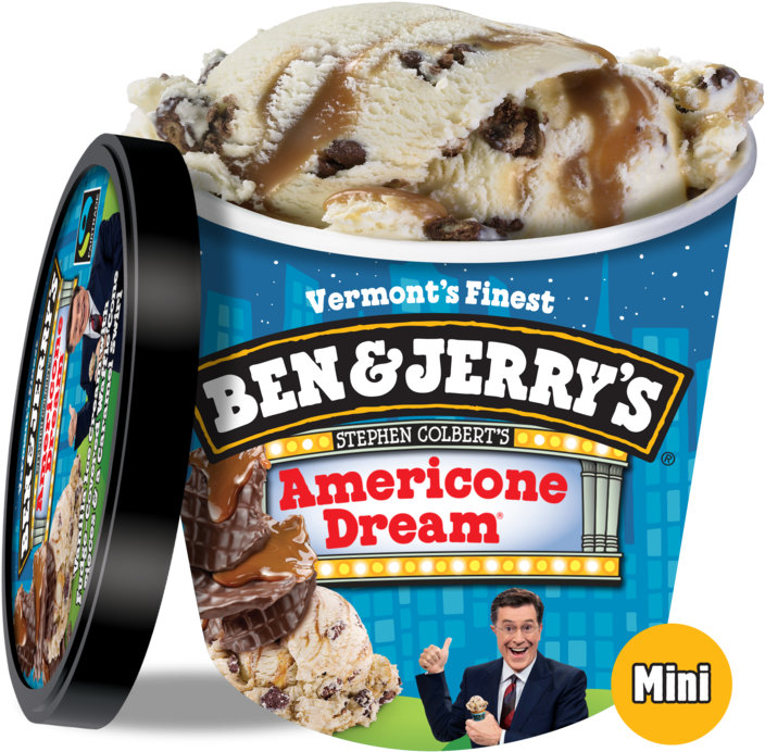 Ben & Jerry's, Americone Dream Ice Cream Cups - Ben And Jerrys Americone Dream Mini Cups Americone (720x720), Png Download