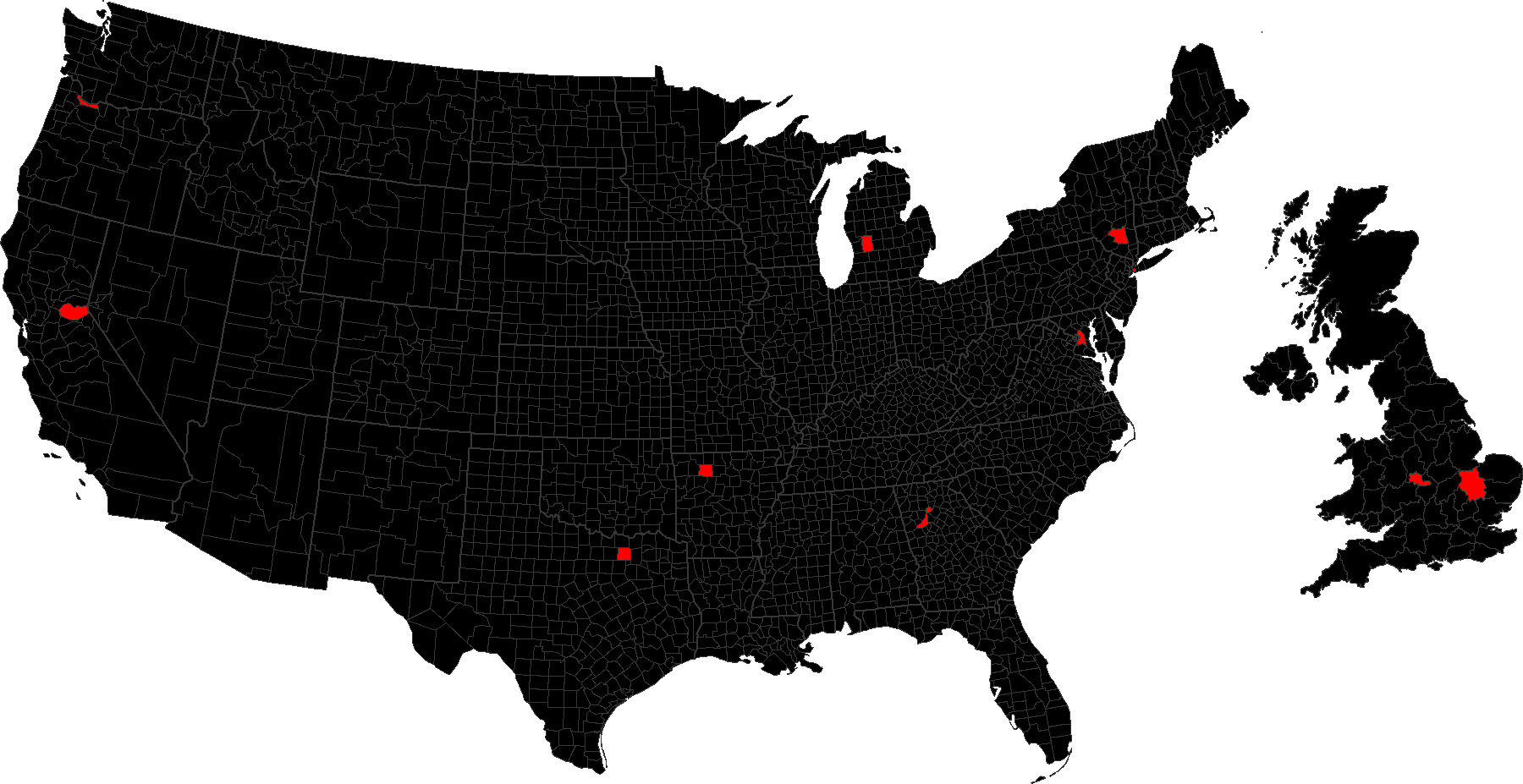 Http - //anterrobang - Org/interrobangmap - North West Region Maps (1800x927), Png Download