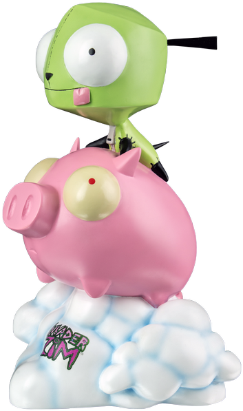 Gir On Pig 10" Statue - Invader Zim Pop Ride (466x700), Png Download