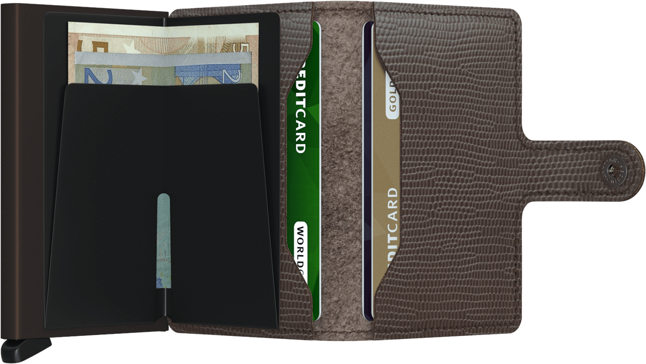 Miniwallet Rango Brown Brown By Secrid (1266x720), Png Download