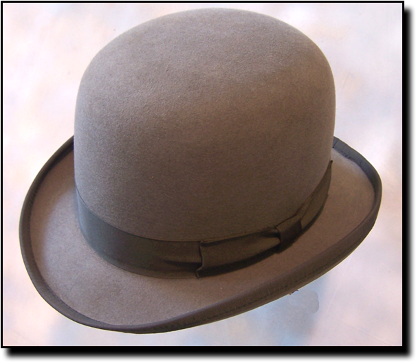 Old West Gambler 8x Granite Derby - Old West Derby Bowler Hats (667x566), Png Download