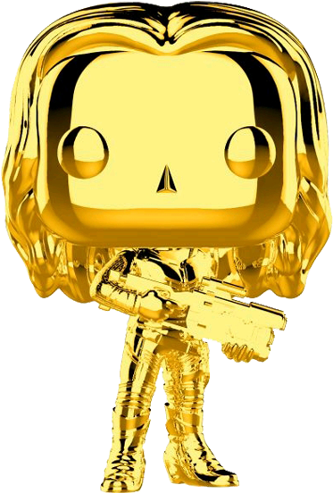 Marvel Studios 10th Anniversary - Gamora Chrome Funko (600x600), Png Download