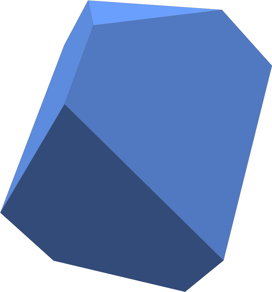 File Rhomboederstumpf Massiv Wikipedia - 3d Render To Svg (956x1024), Png Download